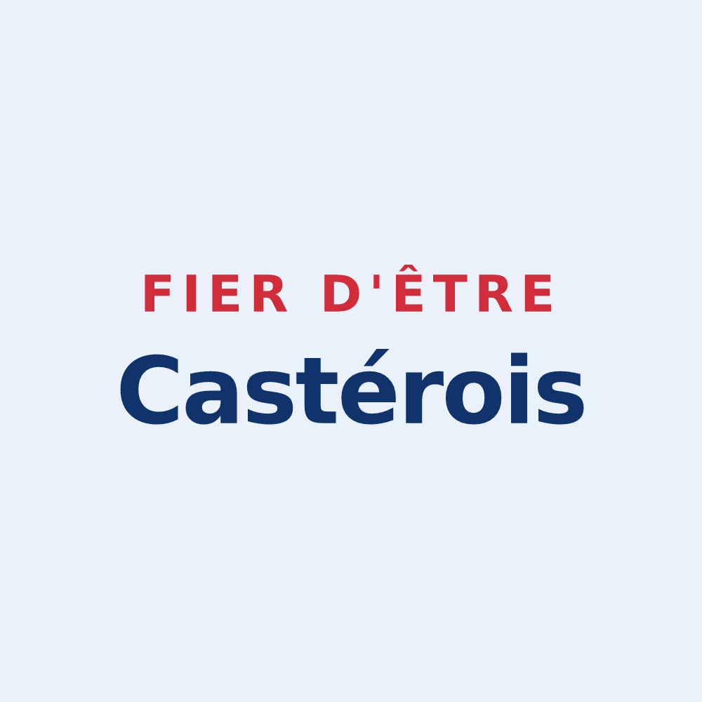 Sticker « Fier d'être Castérois » — design pour Le Castéra
