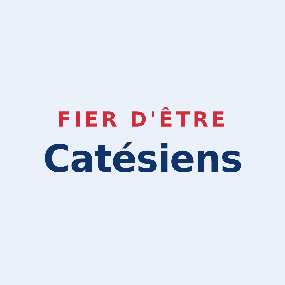 Sticker « Fier d'être Catésiens » — design pour Le Cateau-Cambrésis