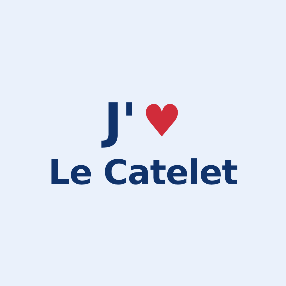 Sticker personnalisé Le Catelet — design J'aime Le Catelet