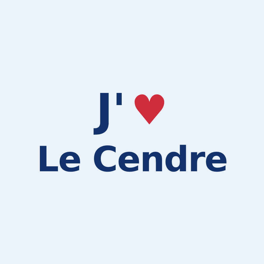 Sticker personnalisé Le Cendre — design J'aime Le Cendre