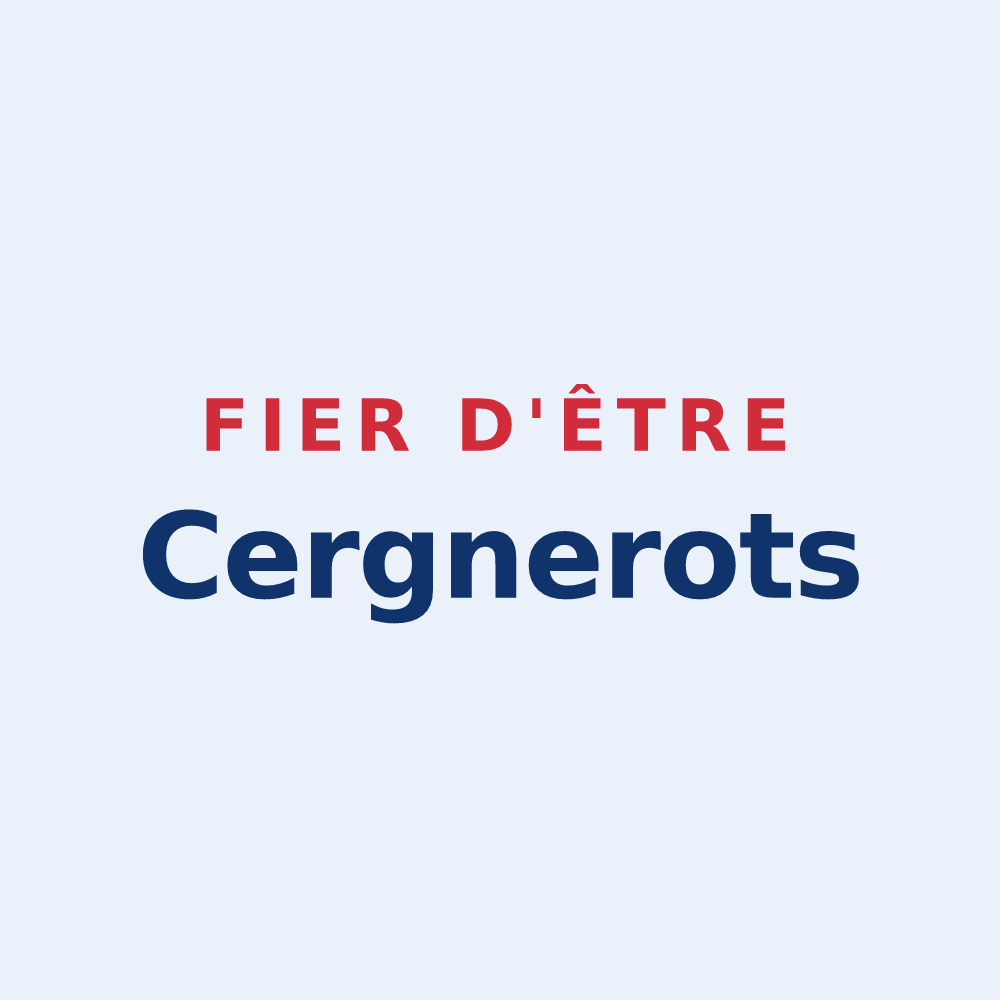 Sticker « Fier d'être Cergnerots » — design pour Le Cergne