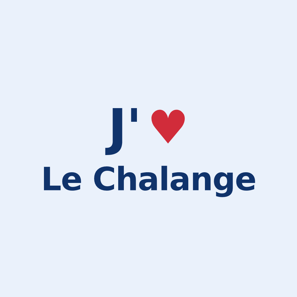 Sticker personnalisé Le Chalange — design J'aime Le Chalange