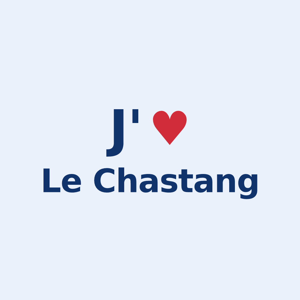 Sticker personnalisé Le Chastang — design J'aime Le Chastang