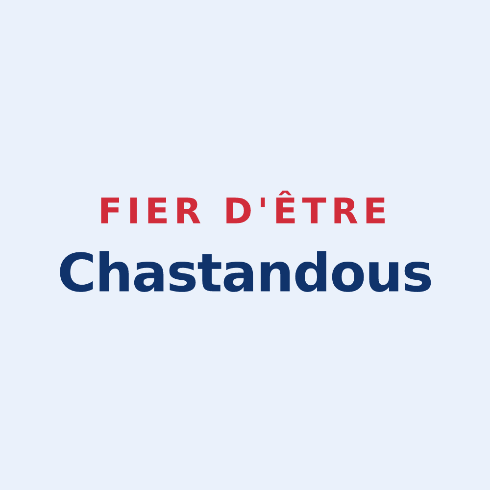 Sticker « Fier d'être Chastandous » — design pour Le Chastang