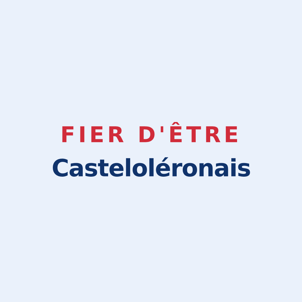 Sticker « Fier d'être Casteloléronais » — design pour Le Château-d'Oléron