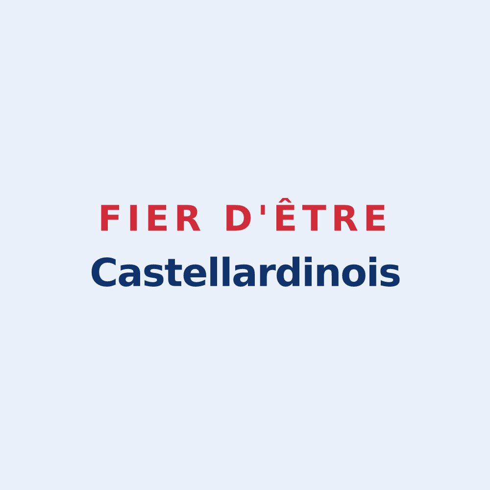 Sticker « Fier d'être Castellardinois » — design pour Le Châtelard