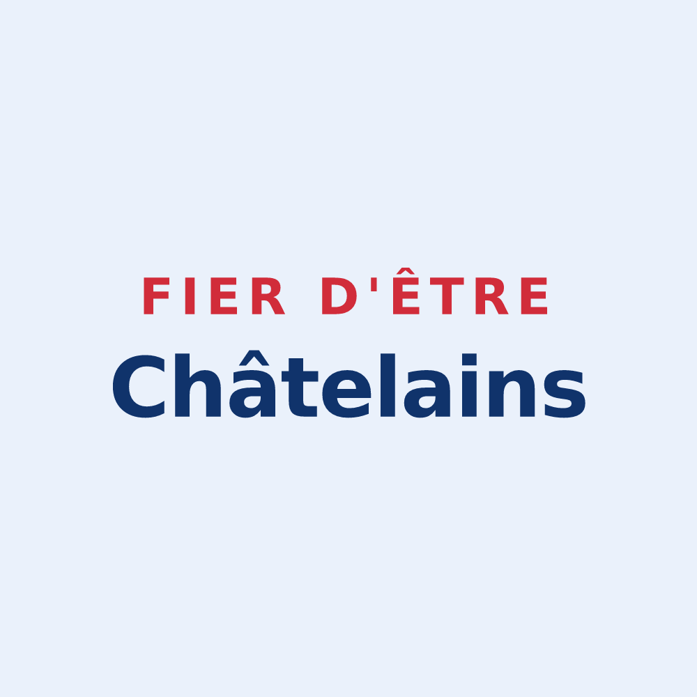 Sticker « Fier d'être Châtelains » — design pour Le Châtelet-en-Brie