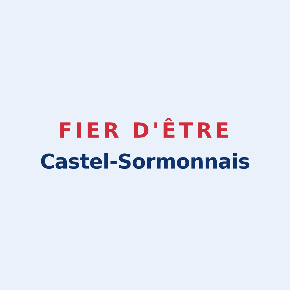 Sticker « Fier d'être Castel-Sormonnais » — design pour Le Châtelet-sur-Sormonne