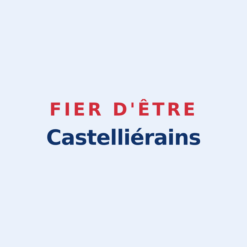 Sticker « Fier d'être Castelliérains » — design pour Le Châtellier
