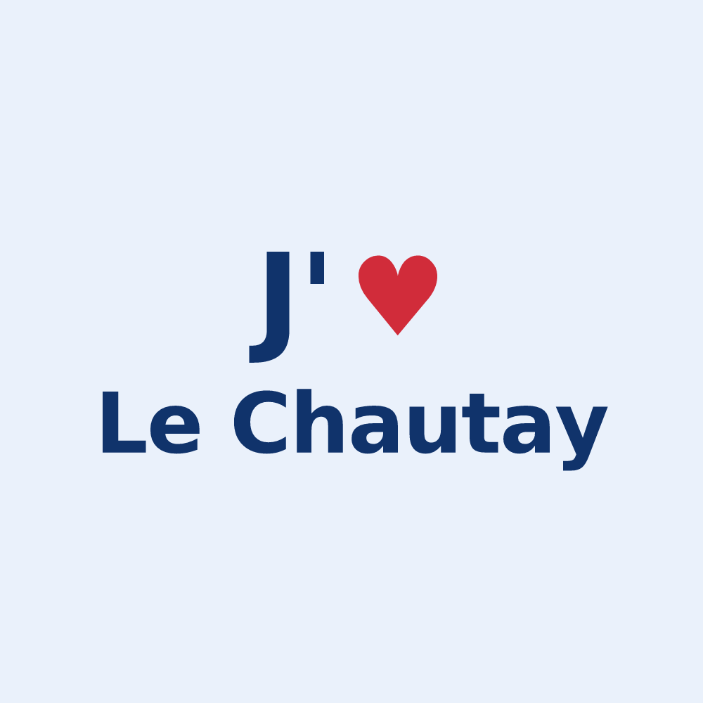 Sticker personnalisé Le Chautay — design J'aime Le Chautay