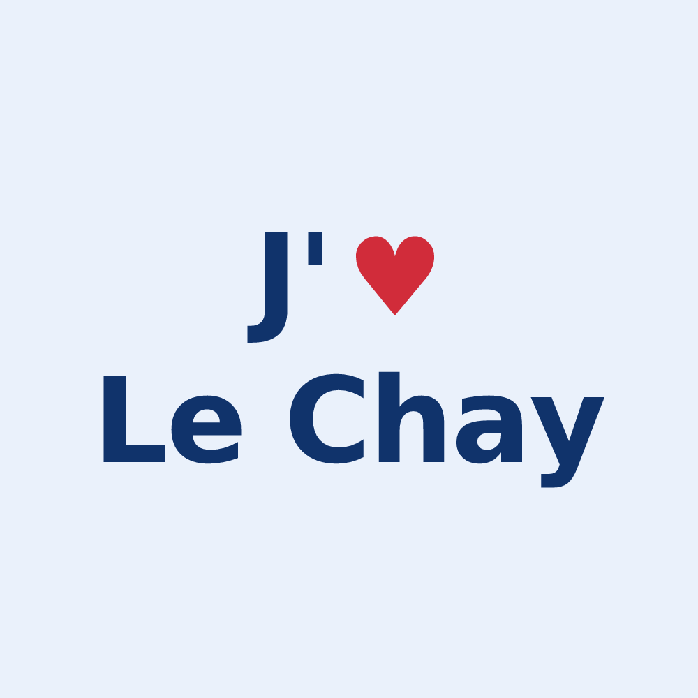 Sticker personnalisé Le Chay — design J'aime Le Chay