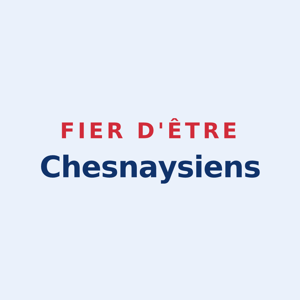 Sticker « Fier d'être Chesnaysiens » — design pour Le Chesnay-Rocquencourt