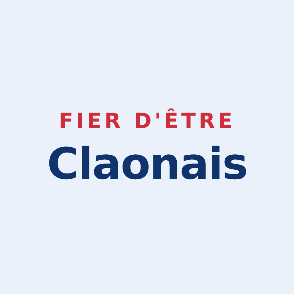 Sticker « Fier d'être Claonais » — design pour Le Claon