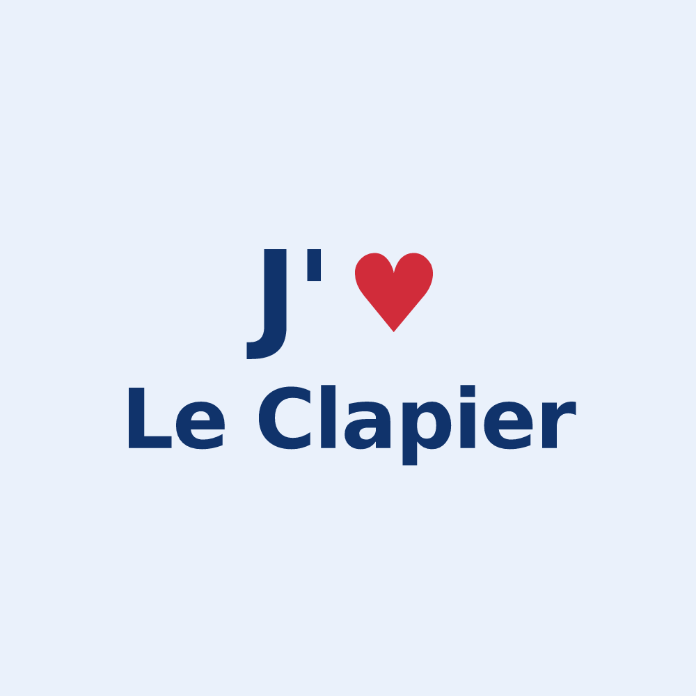 Sticker personnalisé Le Clapier — design J'aime Le Clapier
