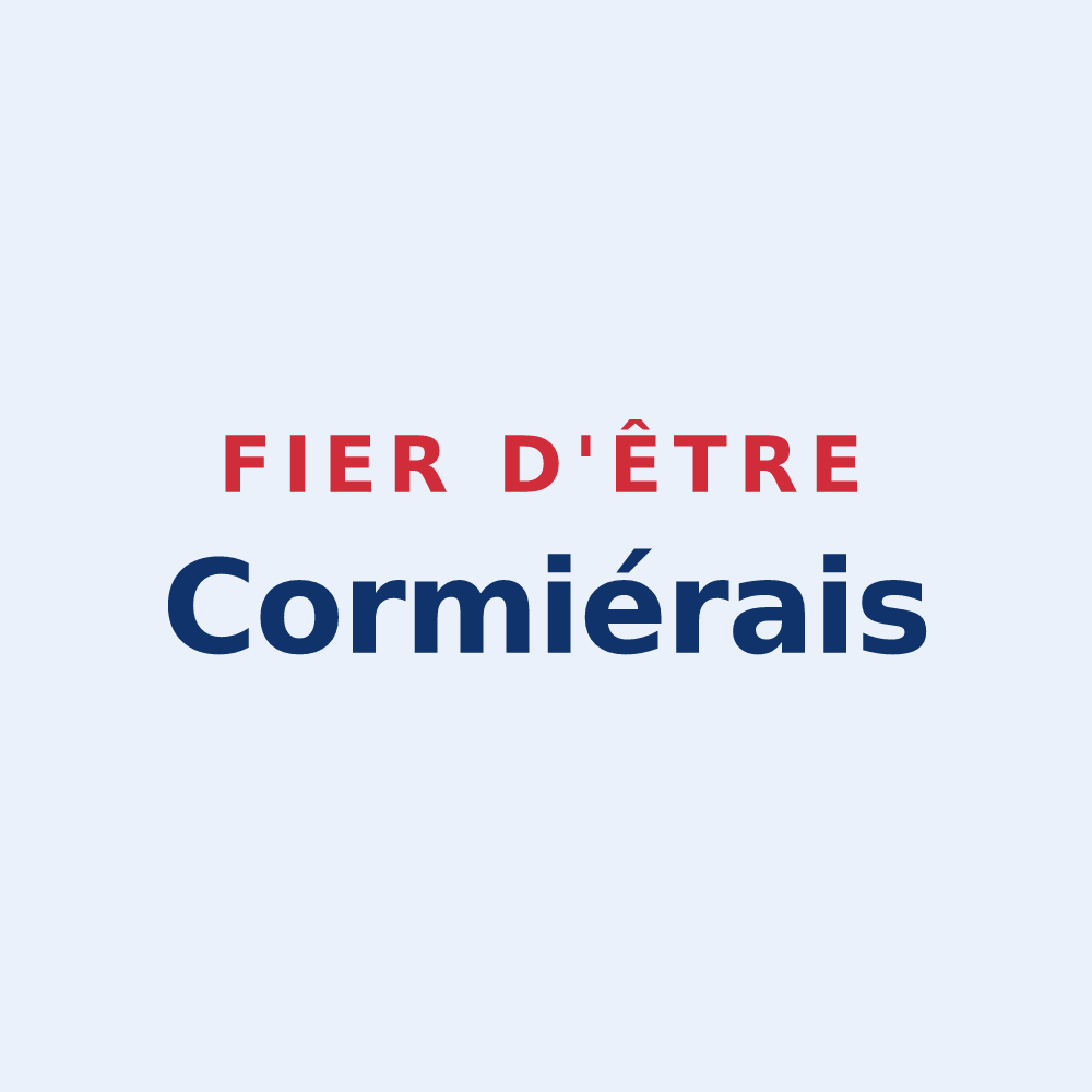 Sticker « Fier d'être Cormiérais » — design pour Le Cormier