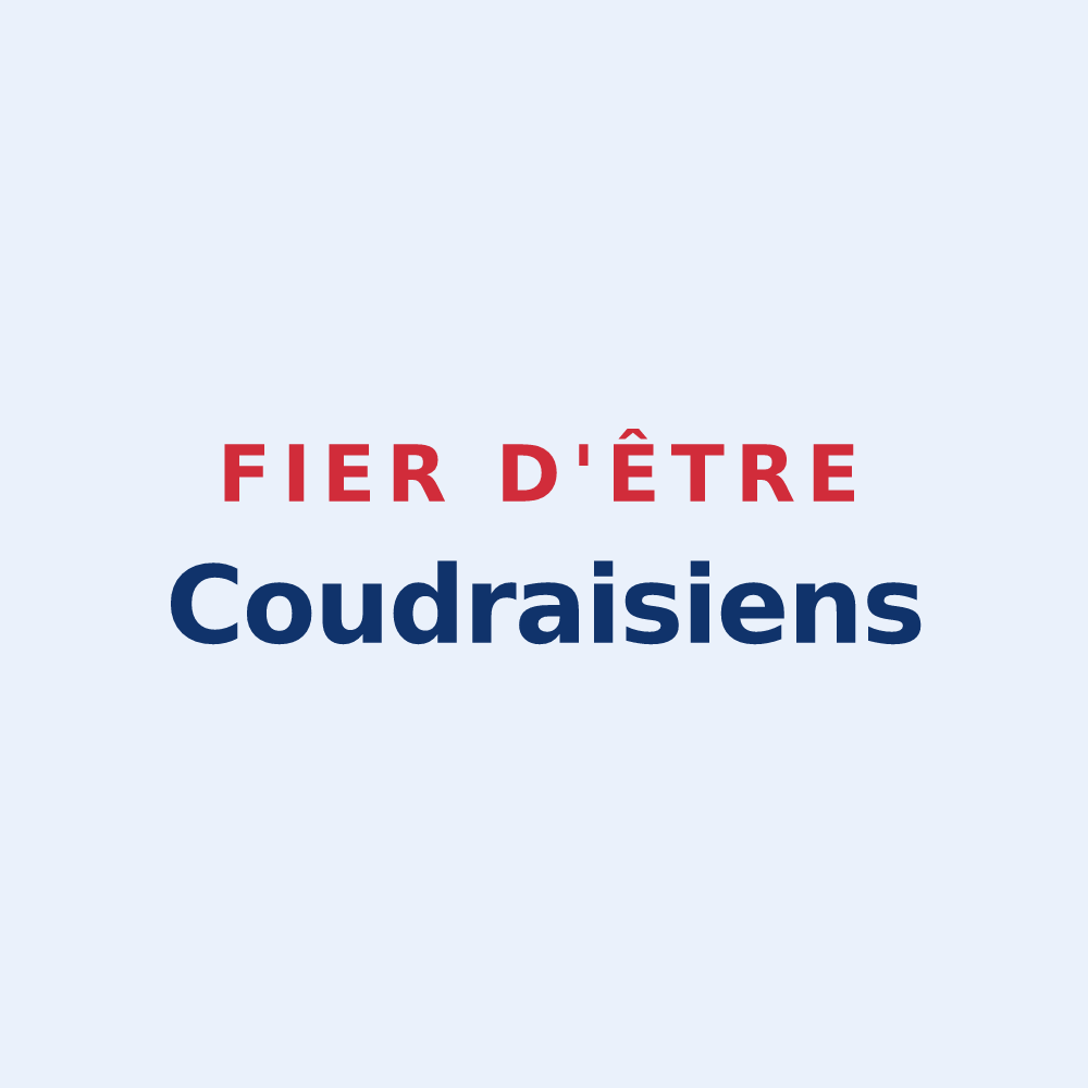 Sticker « Fier d'être Coudraisiens » — design pour Le Coudray-Macouard