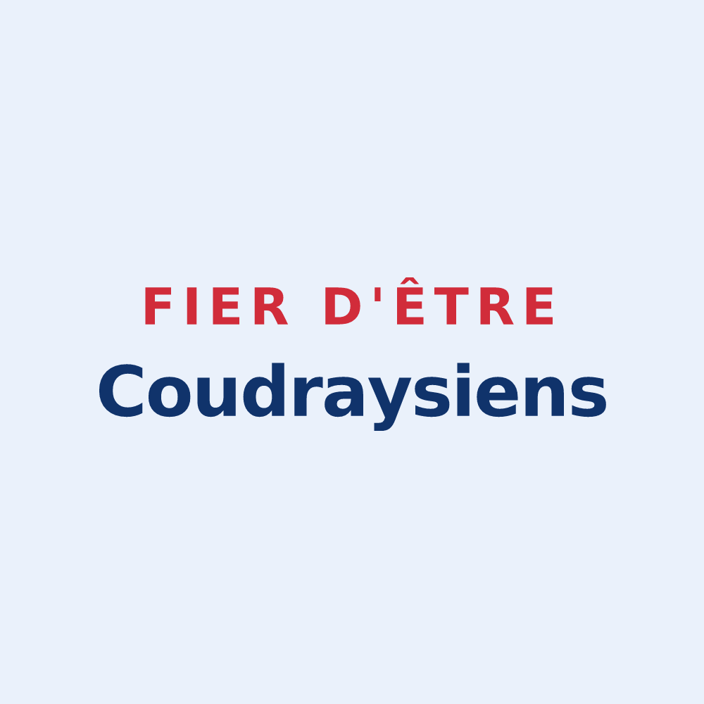 Sticker « Fier d'être Coudraysiens » — design pour Le Coudray-Montceaux