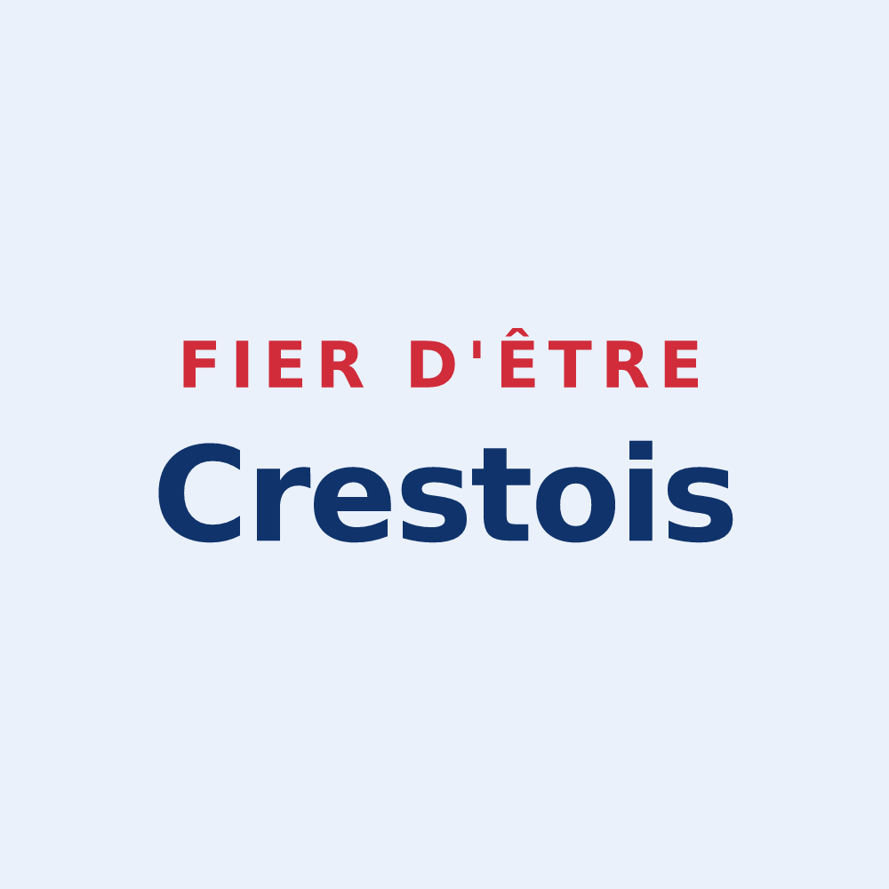 Sticker « Fier d'être Crestois » — design pour Le Crest