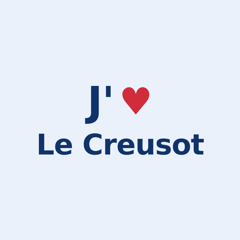 Sticker personnalisé Le Creusot — design J'aime Le Creusot
