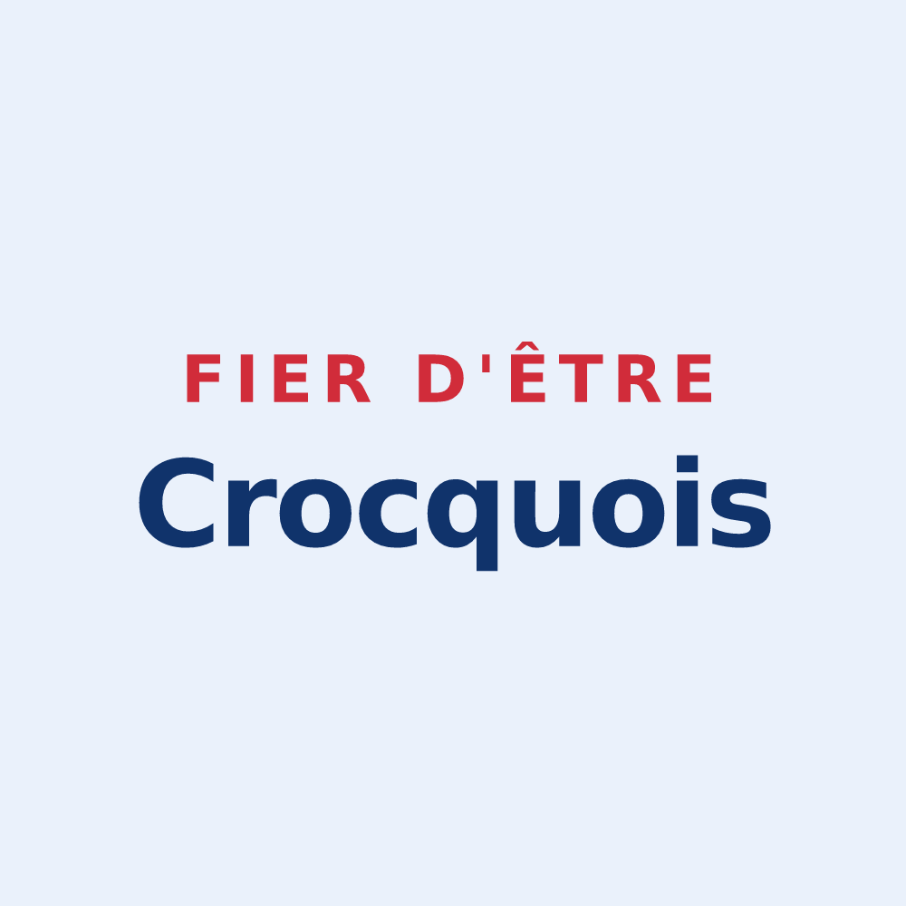 Sticker « Fier d'être Crocquois » — design pour Le Crocq