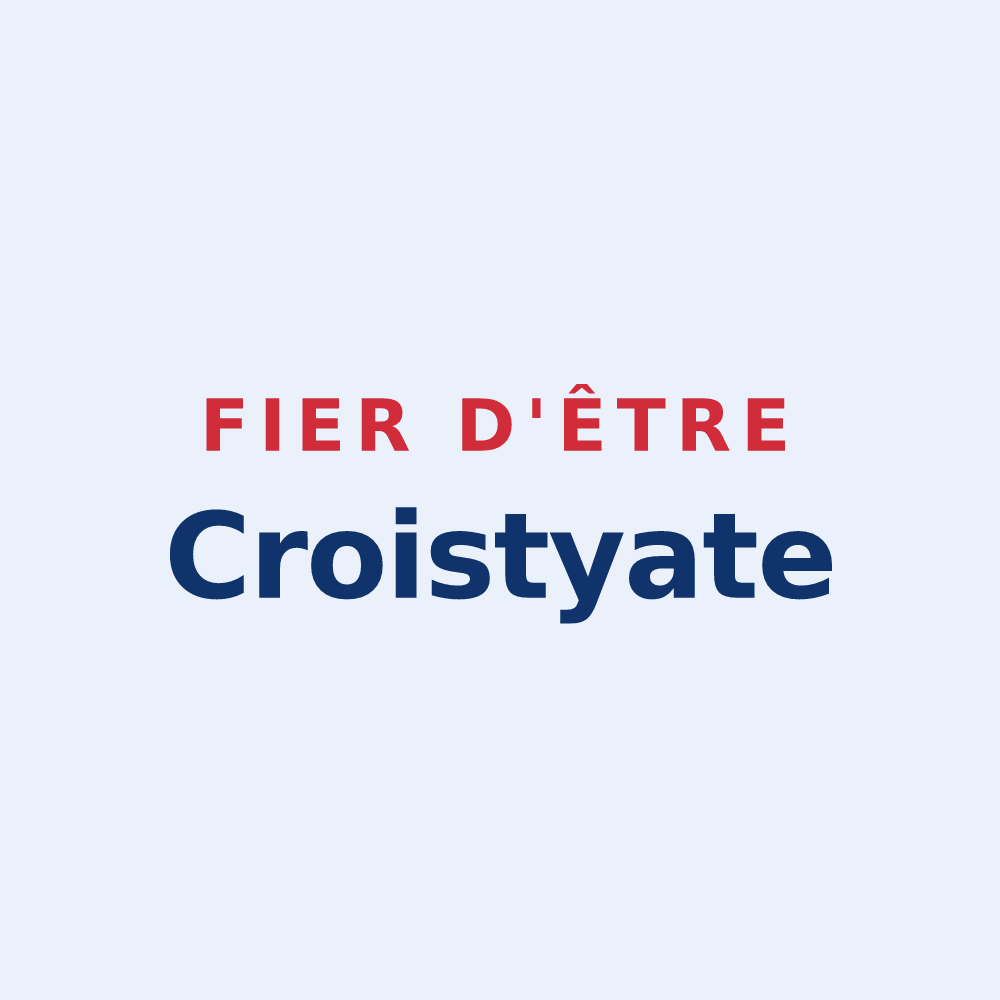 Sticker « Fier d'être Croistyate » — design pour Le Croisty