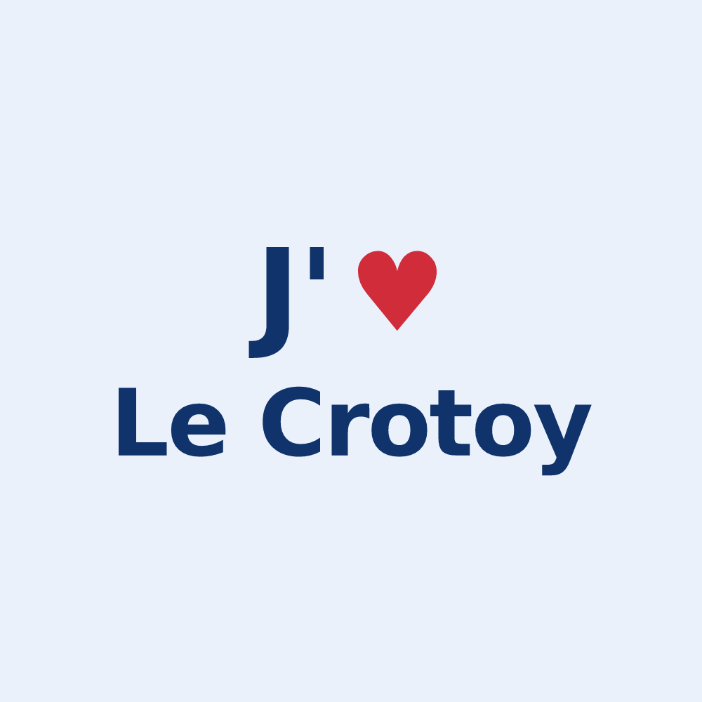 Sticker personnalisé Le Crotoy — design J'aime Le Crotoy