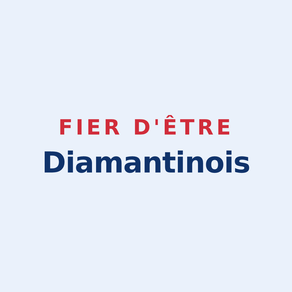 Sticker « Fier d'être Diamantinois » — design pour Le Diamant