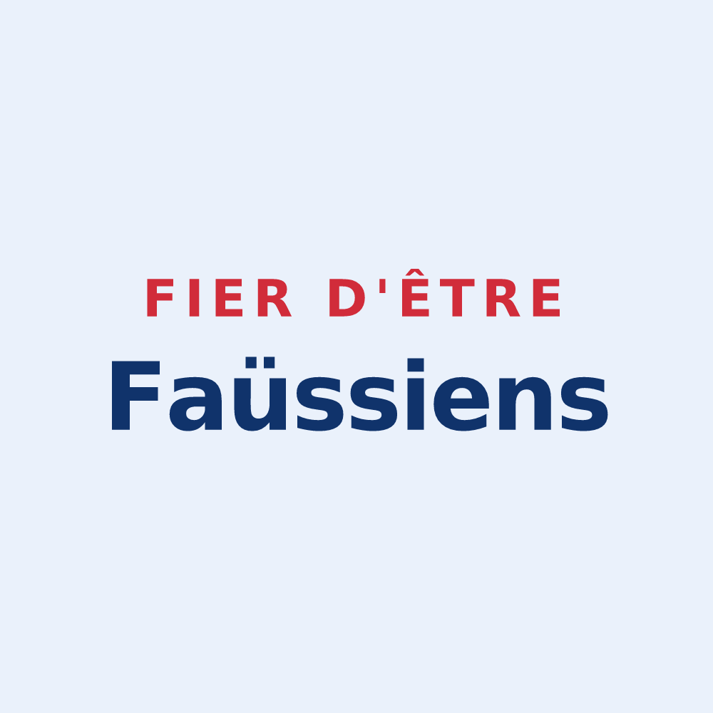 Sticker « Fier d'être Faüssiens » — design pour Le Faulq