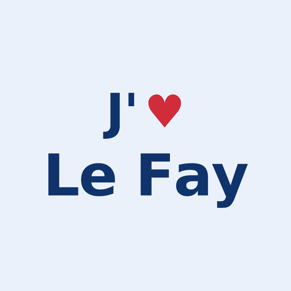Sticker personnalisé Le Fay — design J'aime Le Fay