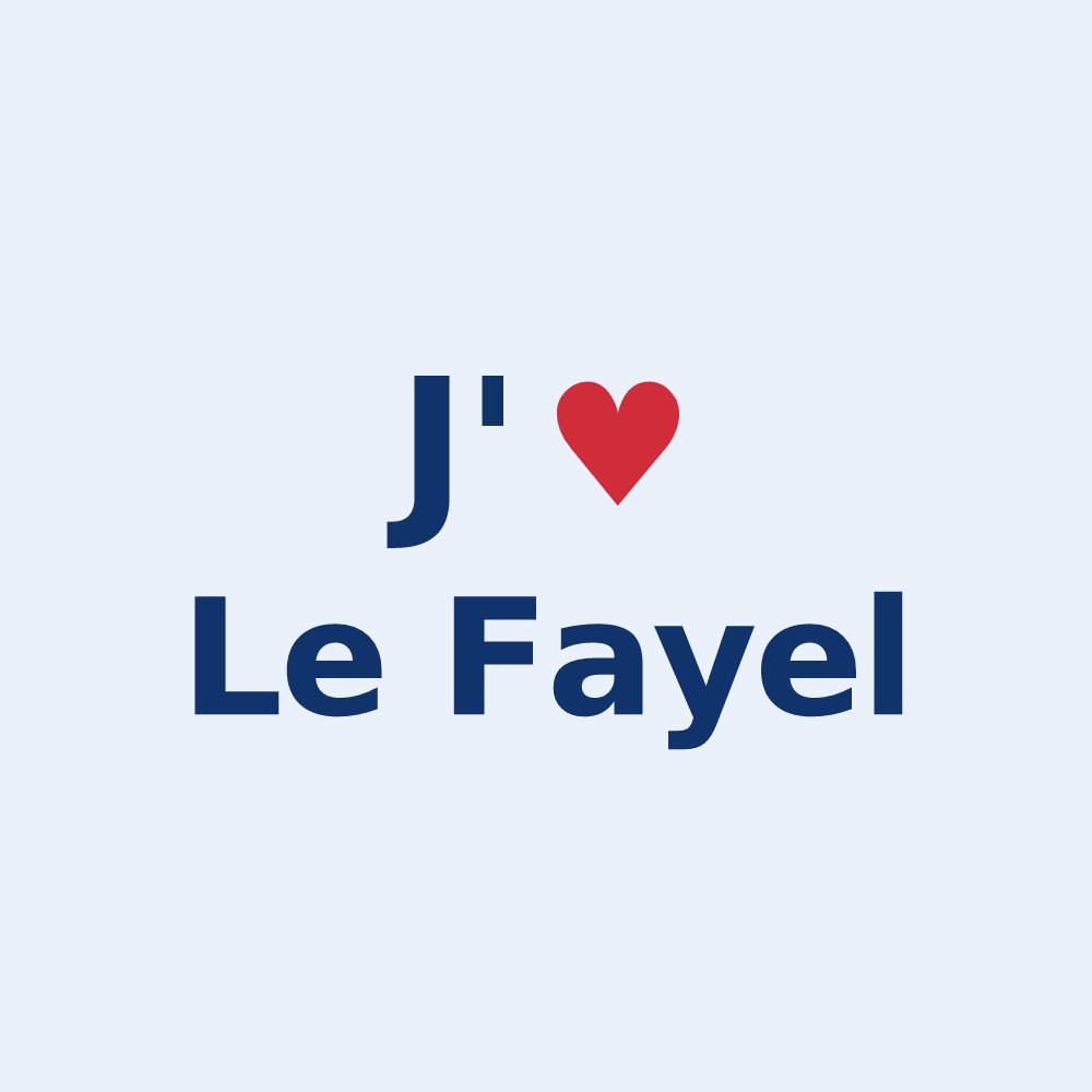 Sticker personnalisé Le Fayel — design J'aime Le Fayel
