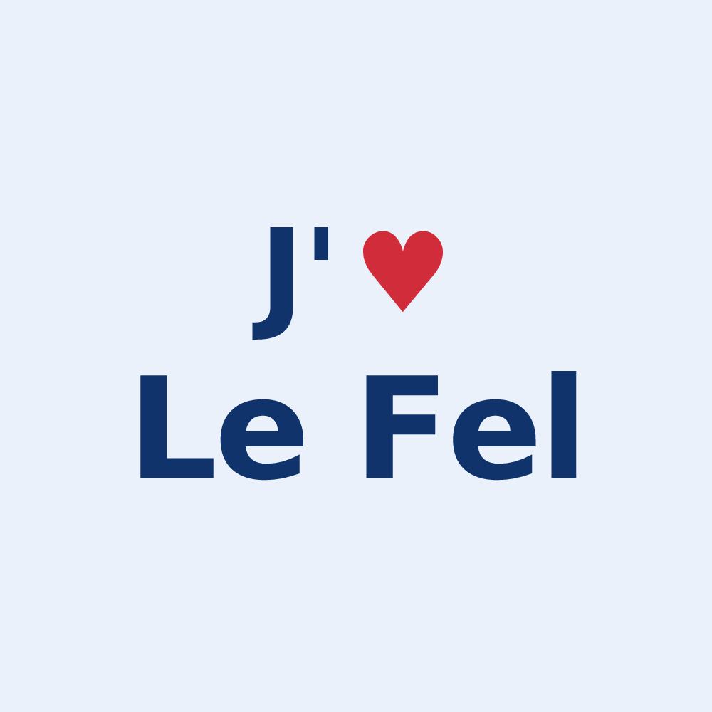 Sticker personnalisé Le Fel — design J'aime Le Fel