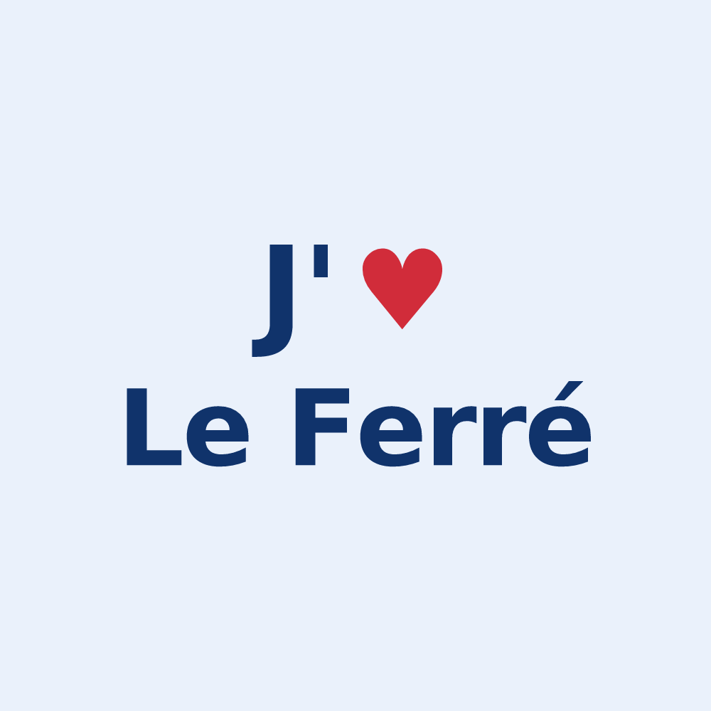 Sticker personnalisé Le Ferré — design J'aime Le Ferré