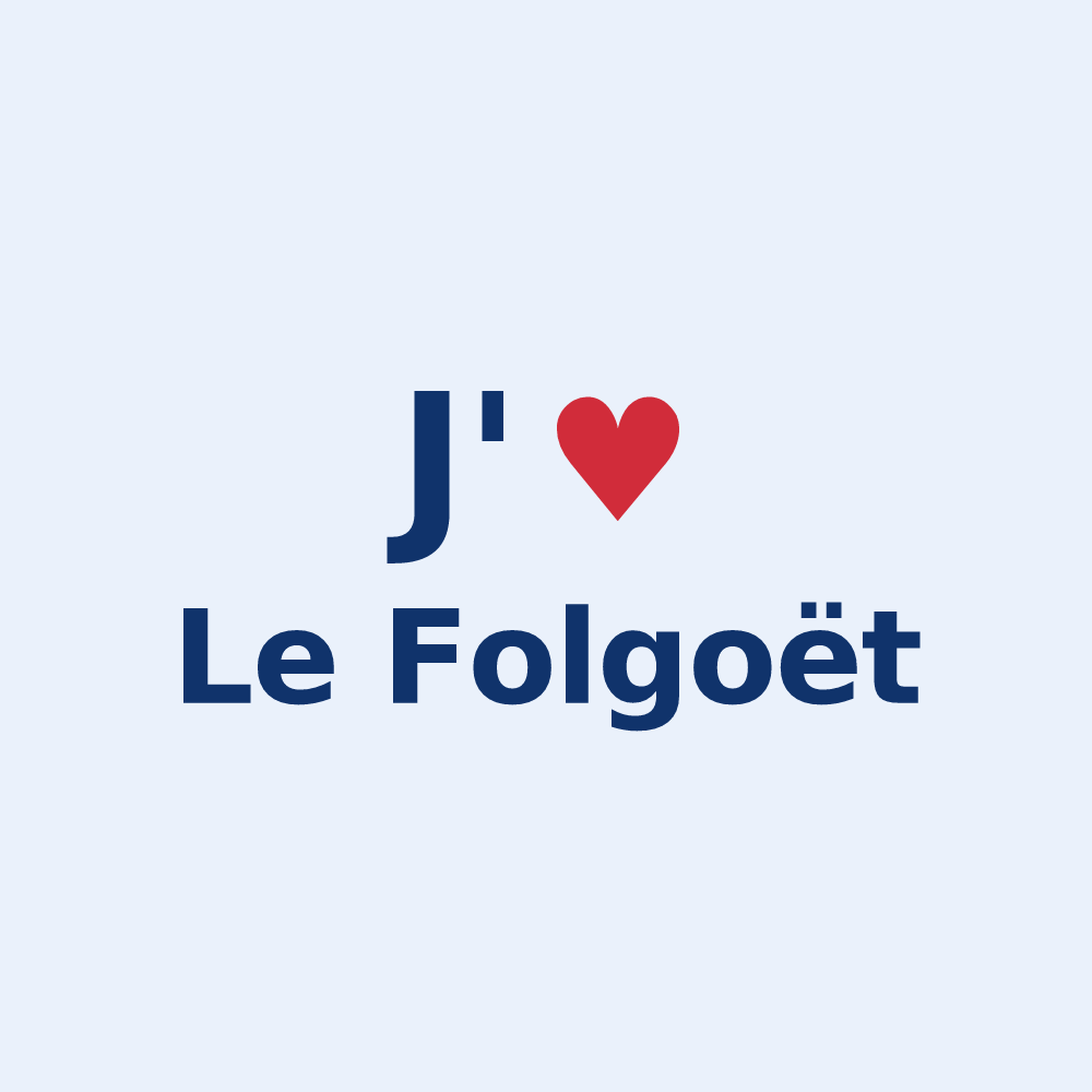 Sticker personnalisé Le Folgoët — design J'aime Le Folgoët