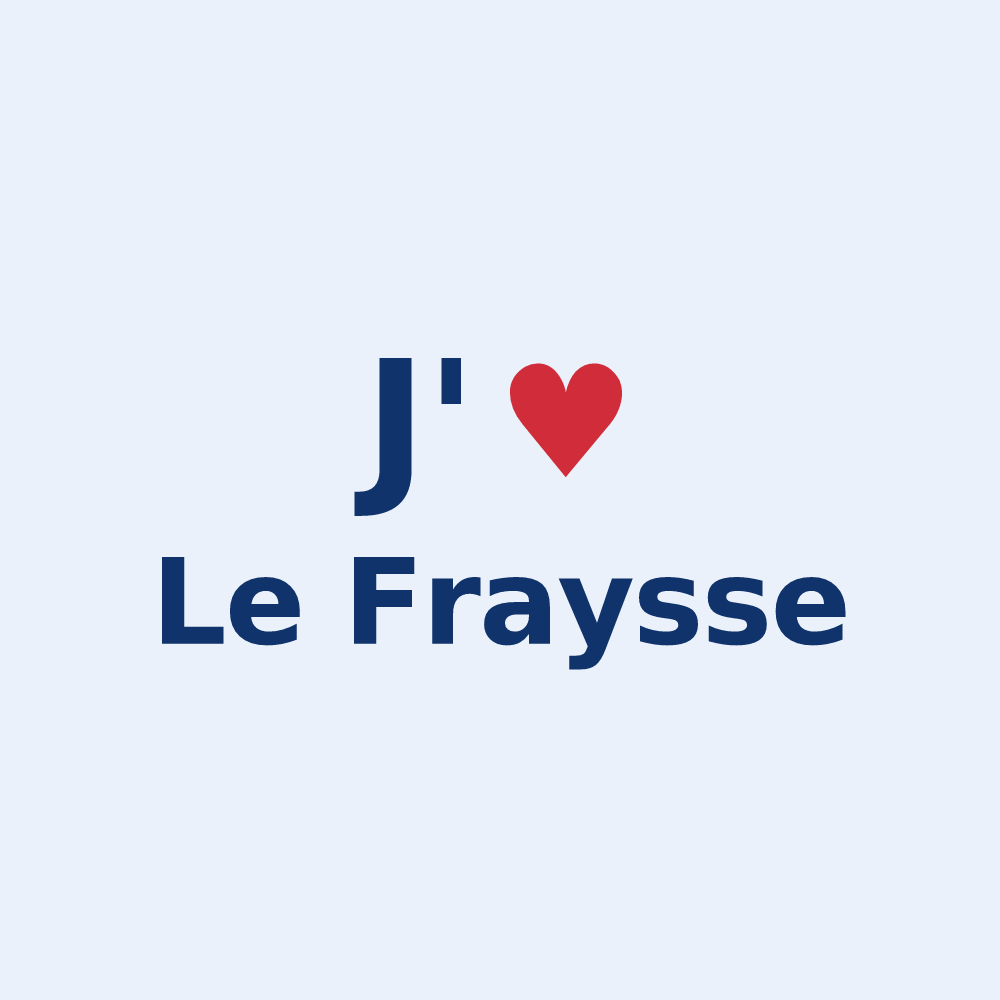 Sticker personnalisé Le Fraysse — design J'aime Le Fraysse