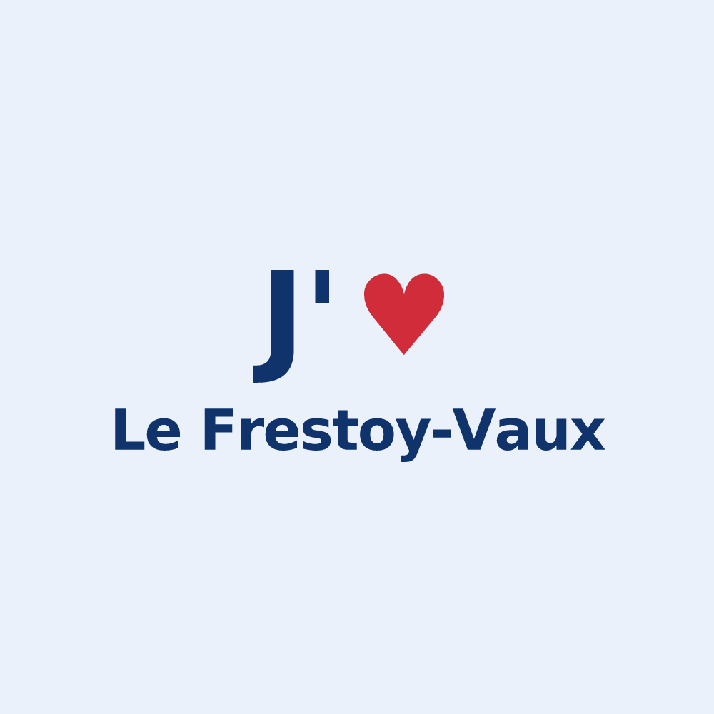Sticker personnalisé Le Frestoy-Vaux — design J'aime Le Frestoy-Vaux