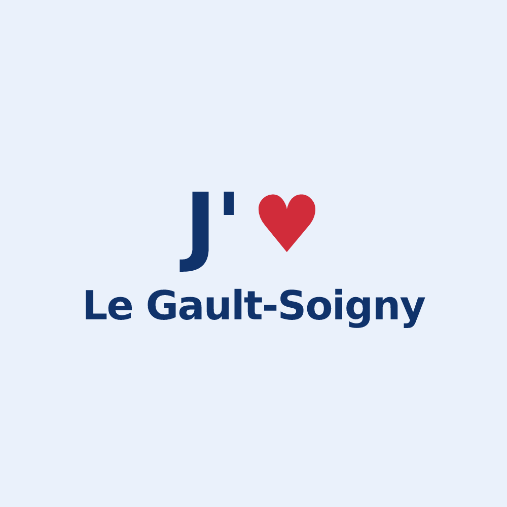 Sticker personnalisé Le Gault-Soigny — design J'aime Le Gault-Soigny