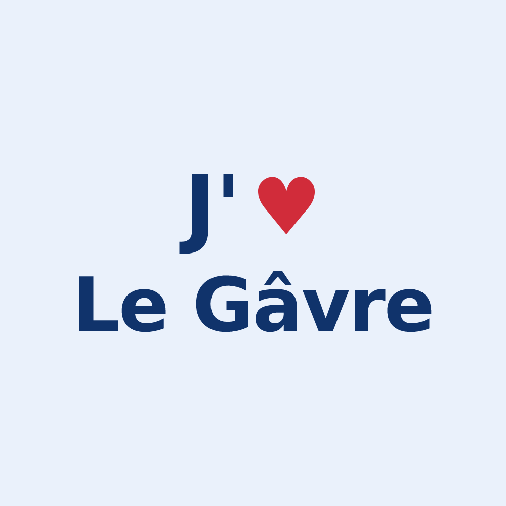 Sticker personnalisé Le Gâvre — design J'aime Le Gâvre