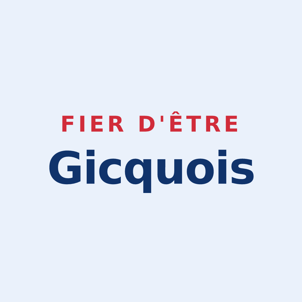 Sticker « Fier d'être Gicquois » — design pour Le Gicq