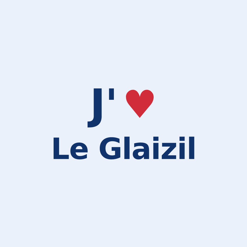 Sticker personnalisé Le Glaizil — design J'aime Le Glaizil