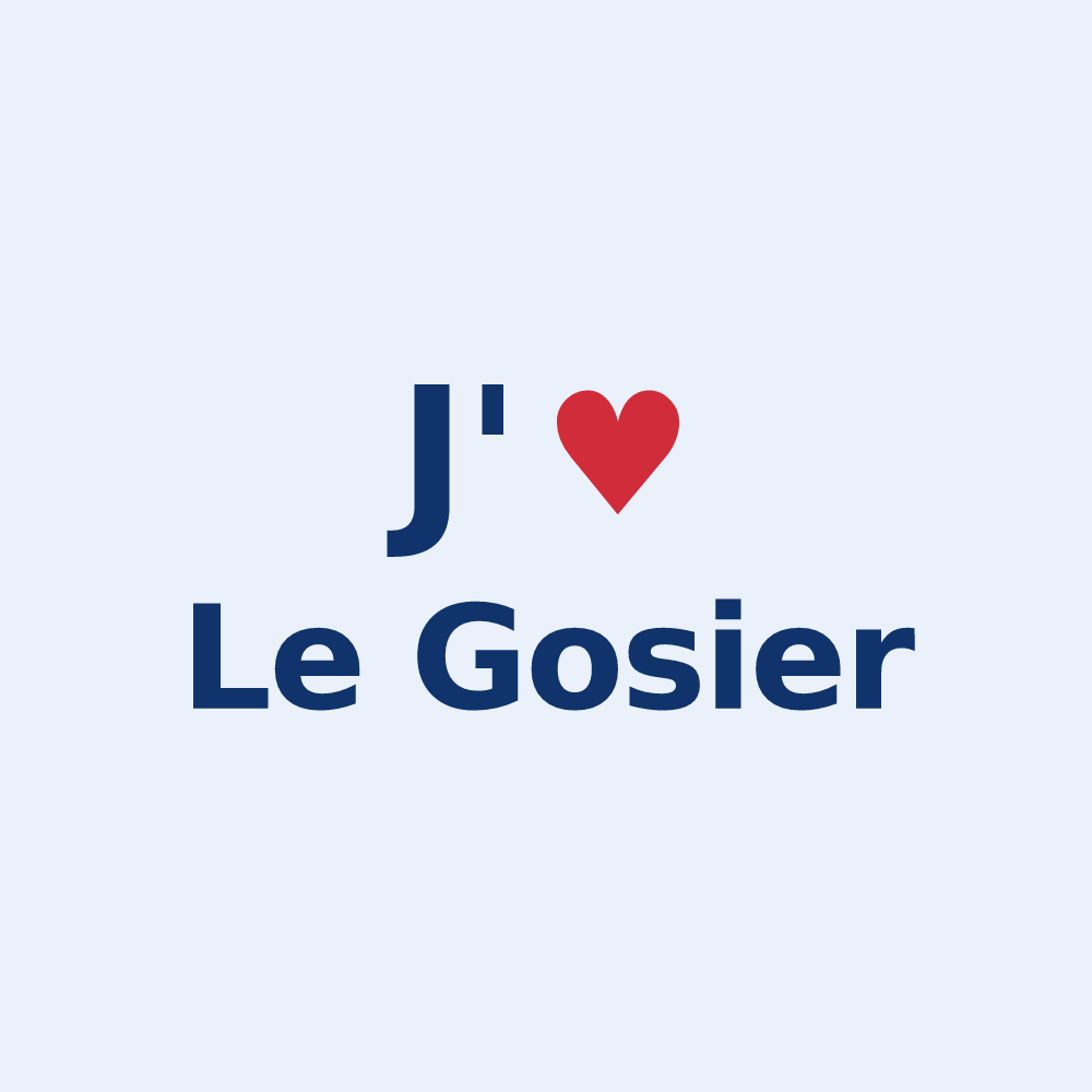 Sticker personnalisé Le Gosier — design J'aime Le Gosier