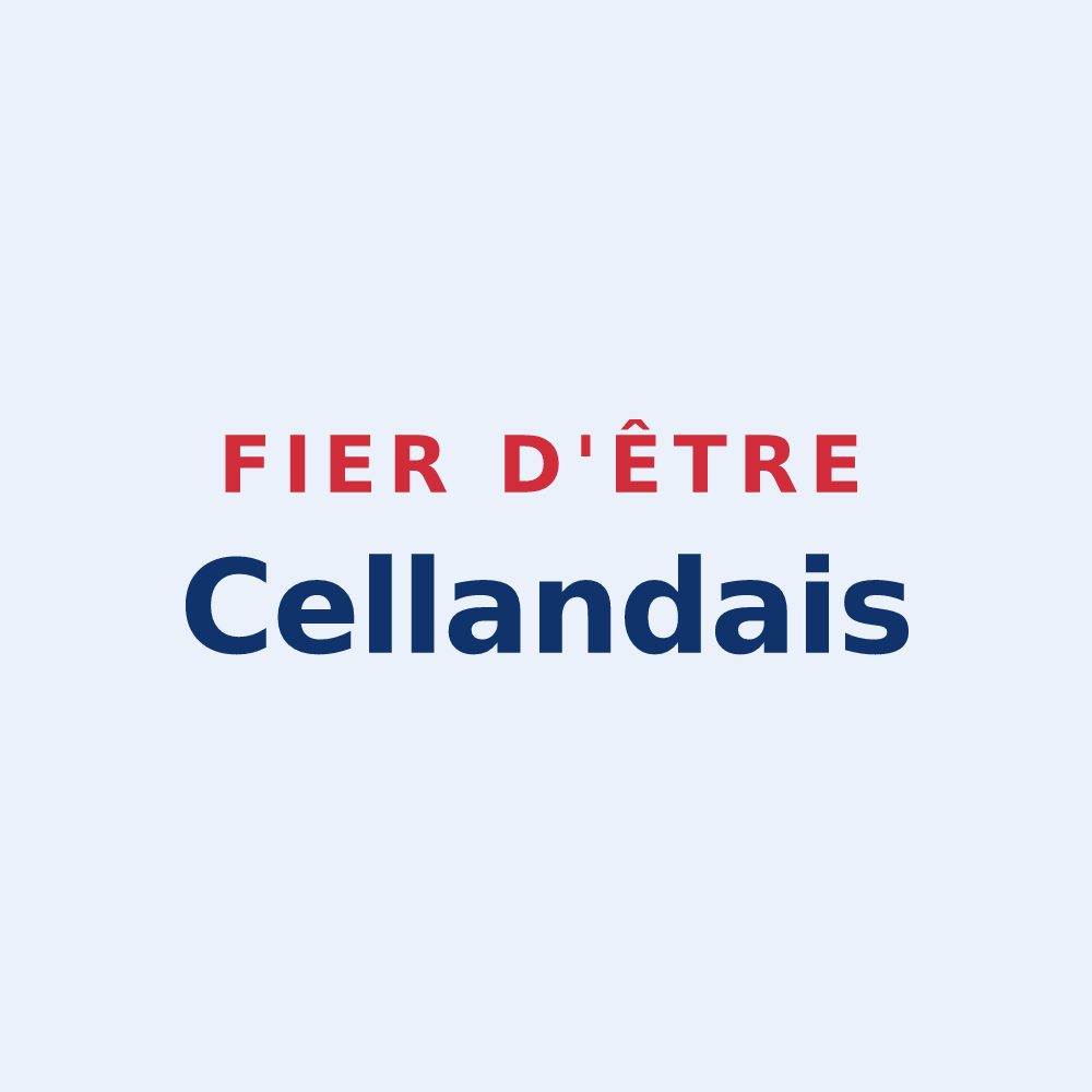 Sticker « Fier d'être Cellandais » — design pour Le Grand-Celland
