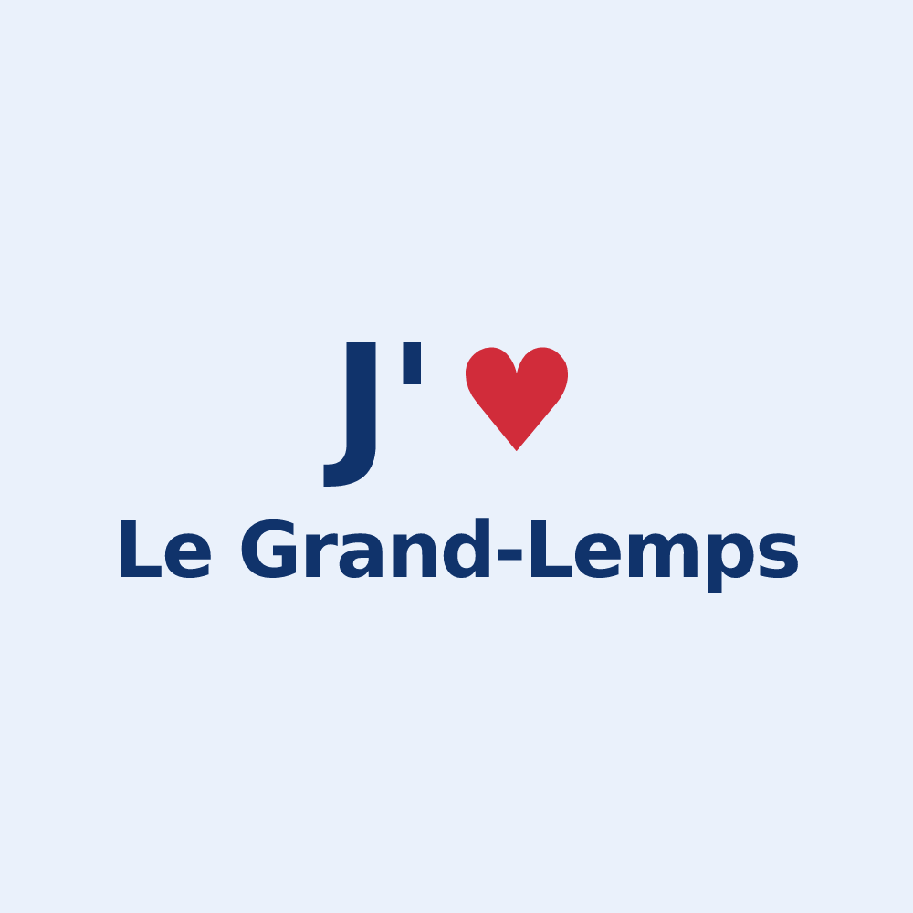 Sticker personnalisé Le Grand-Lemps — design J'aime Le Grand-Lemps