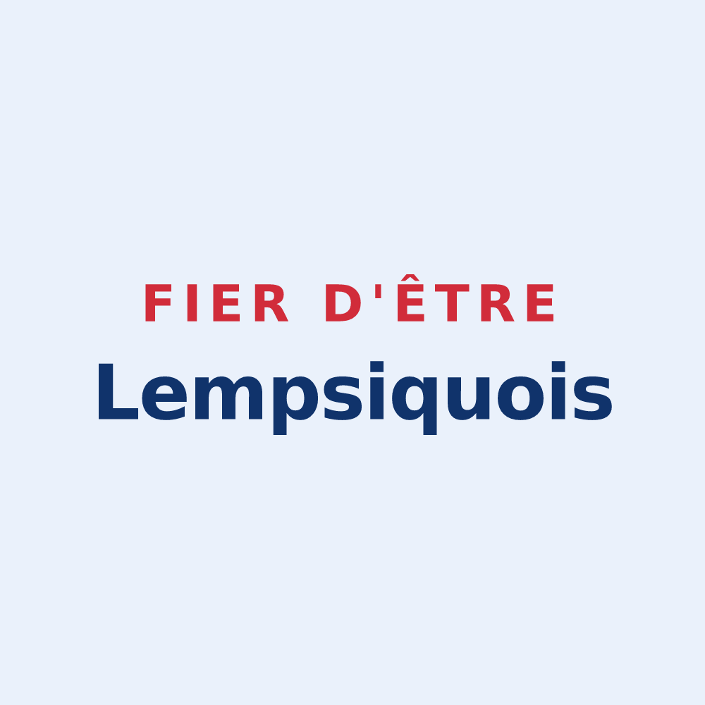 Sticker « Fier d'être Lempsiquois » — design pour Le Grand-Lemps
