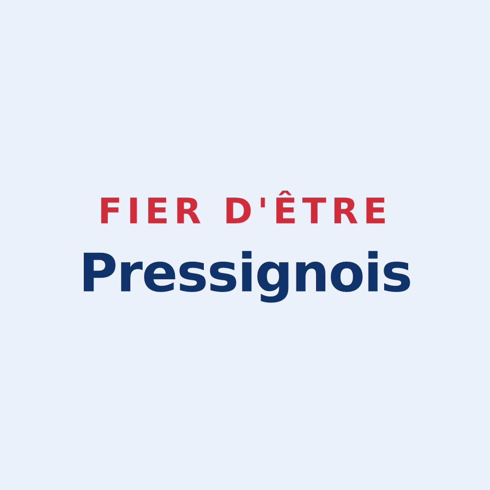 Sticker « Fier d'être Pressignois » — design pour Le Grand-Pressigny