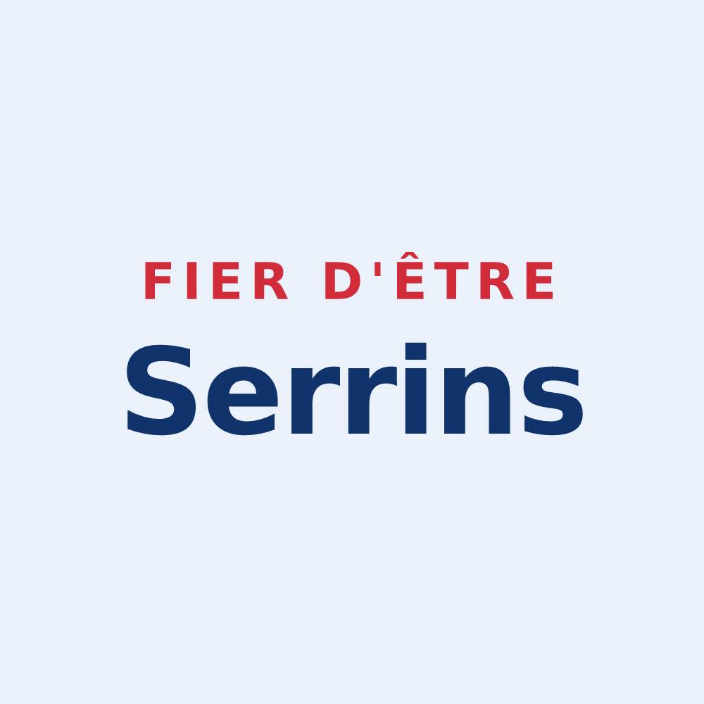 Sticker « Fier d'être Serrins » — design pour Le Grand-Serre