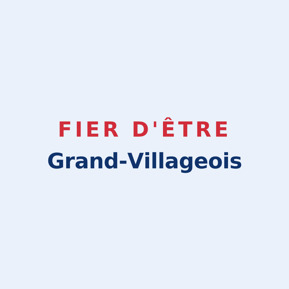 Sticker « Fier d'être Grand-Villageois » — design pour Le Grand-Village-Plage