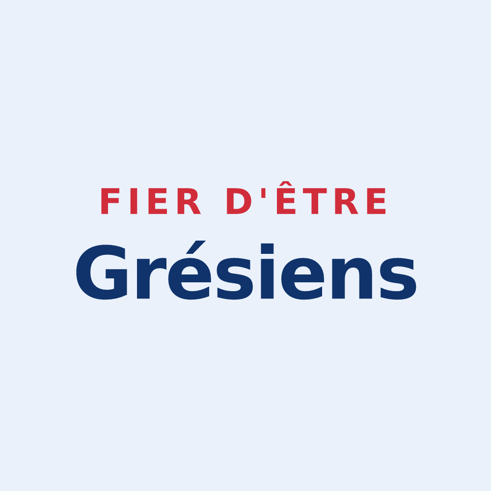 Sticker « Fier d'être Grésiens » — design pour Le Grès