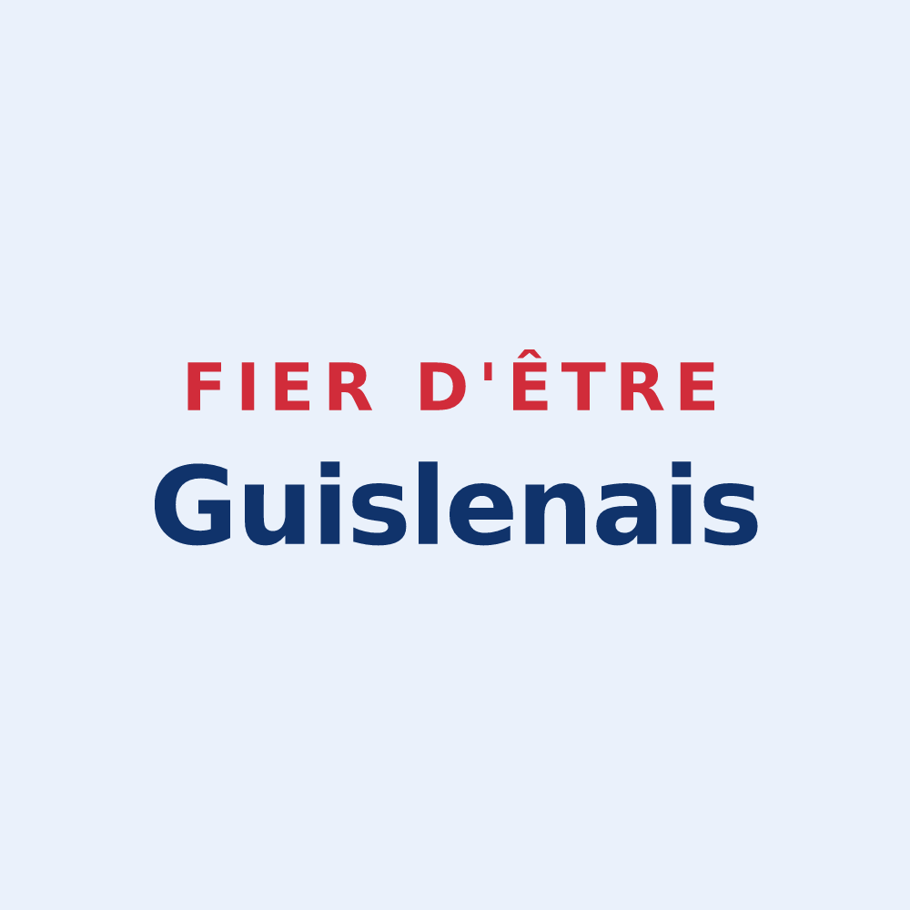 Sticker « Fier d'être Guislenais » — design pour Le Guislain