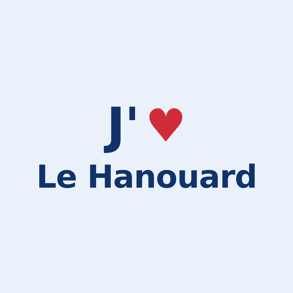Sticker personnalisé Le Hanouard — design J'aime Le Hanouard