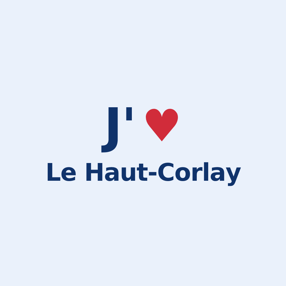 Sticker personnalisé Le Haut-Corlay — design J'aime Le Haut-Corlay
